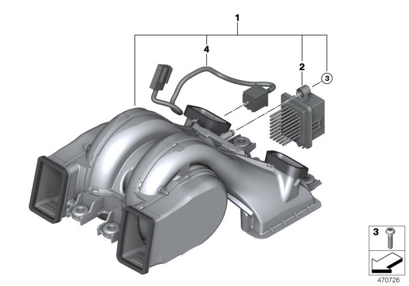 Diagram BLOWER REAR for your 1988 BMW M6   