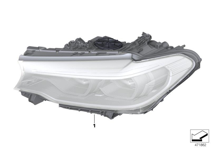 Diagram Headlight for your 2023 BMW X3  30eX 