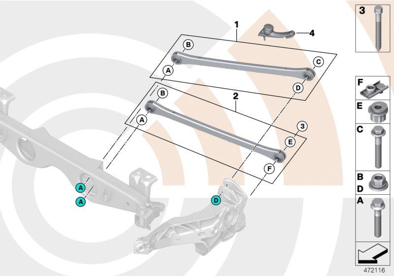 Diagram Repair kits for wishbone for your MINI