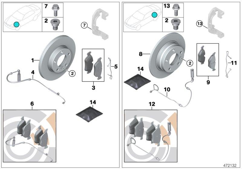 Diagram Brake service for your MINI