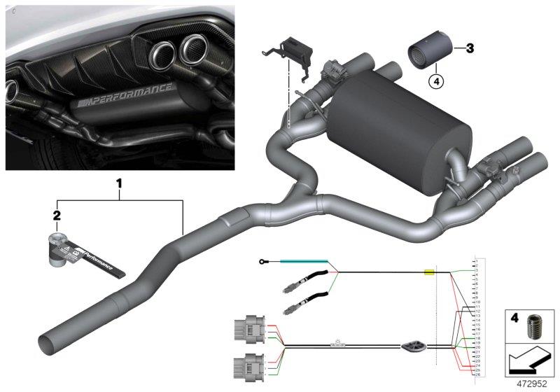 Diagram M Performance Parts for your 2023 BMW M3   