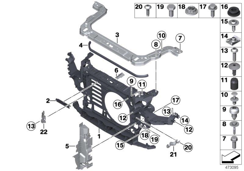 Diagram FRONT PANEL for your MINI