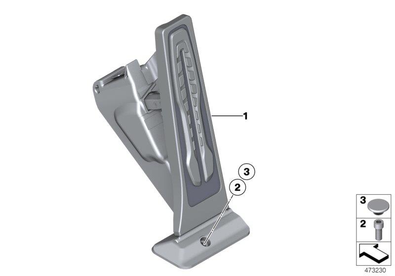 Diagram Acceleration/accelerator pedal module for your BMW