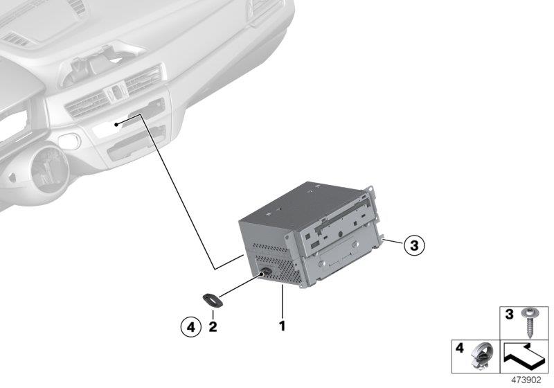 Diagram Headunit High 2 for your 2010 BMW M6   