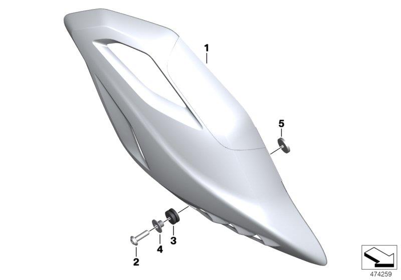 Diagram Trim for end muffler for your 2015 BMW C650 Sport   