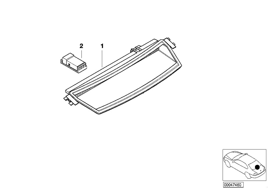 Diagram Third stoplamp for your 2023 BMW X3  30eX 