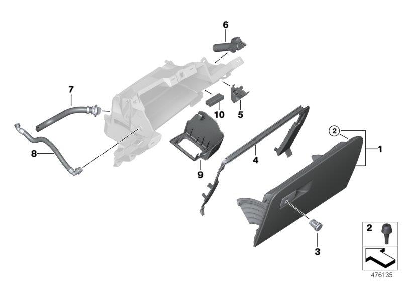 Diagram GLOVE BOX for your BMW