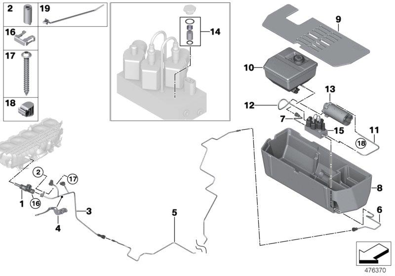 Diagram Water injection for your BMW