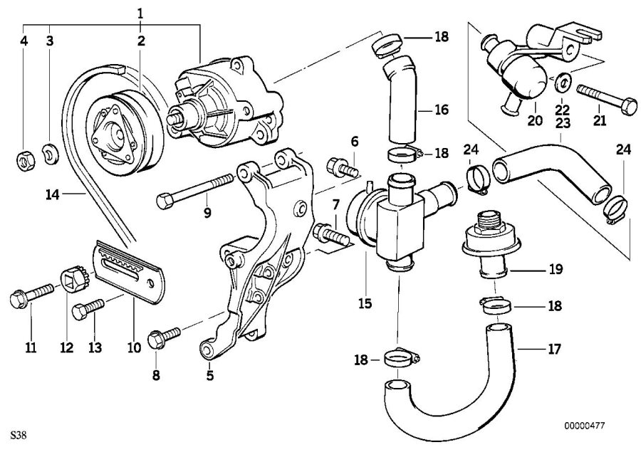 Diagram Emission control-air pump for your 2016 BMW M6   