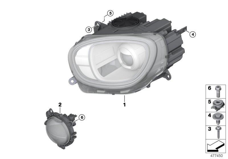 Diagram Headlight for your MINI