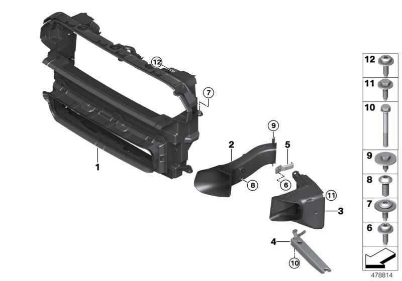 Diagram Air ducts for your MINI