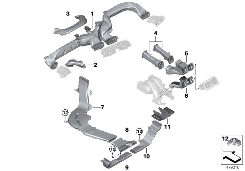 Diagram AIR CHANNEL for your BMW