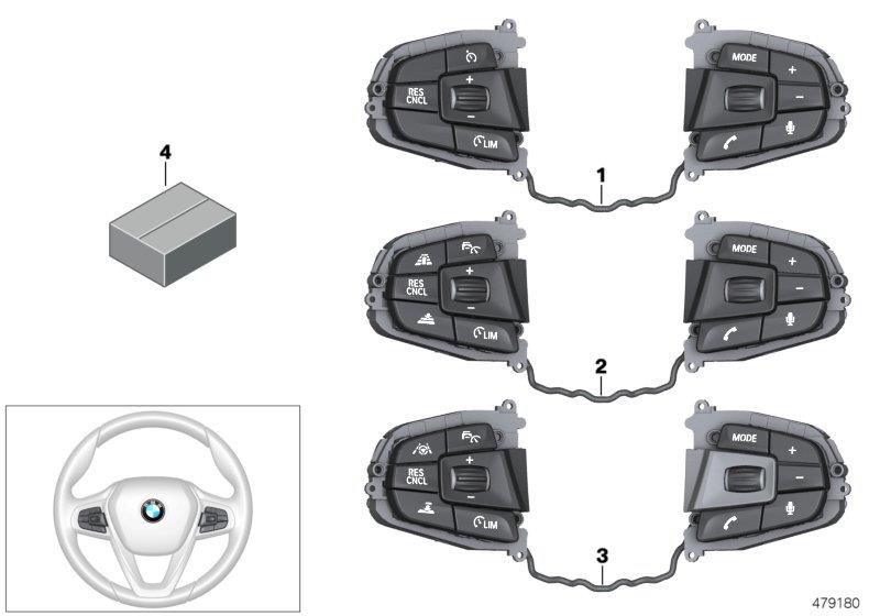 Diagram Switch, steering wheel "Sport" for your BMW