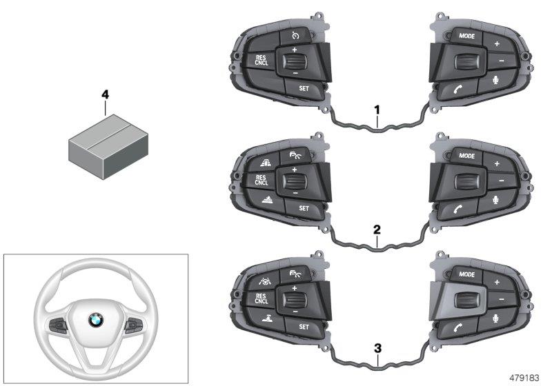 Diagram Switch, steering wheel "Sport" for your 2023 BMW X3  30eX 