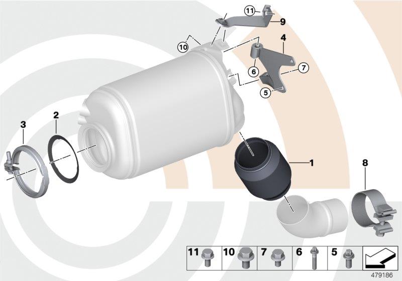 Diagram Decoupling element for your 2017 BMW 530iX   