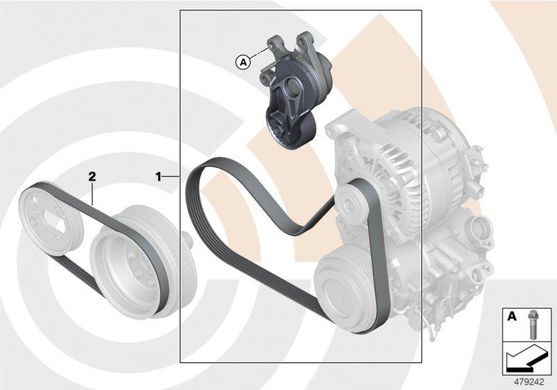 Full size assembly image of Rep. kit, drivebelt assembly,Value Line (1/1)