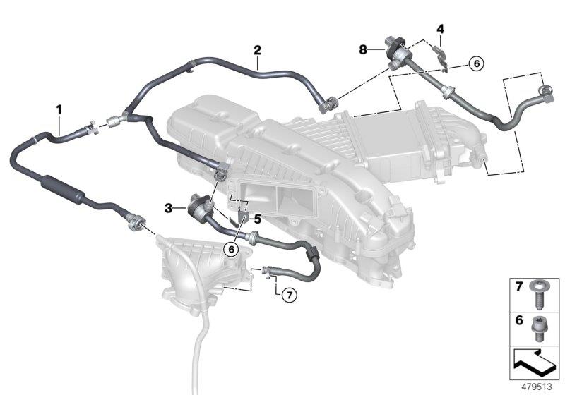 Diagram Fuel tank breather valve for your 2016 BMW 328i   