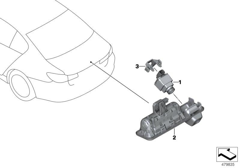 Diagram Reversing camera for your BMW