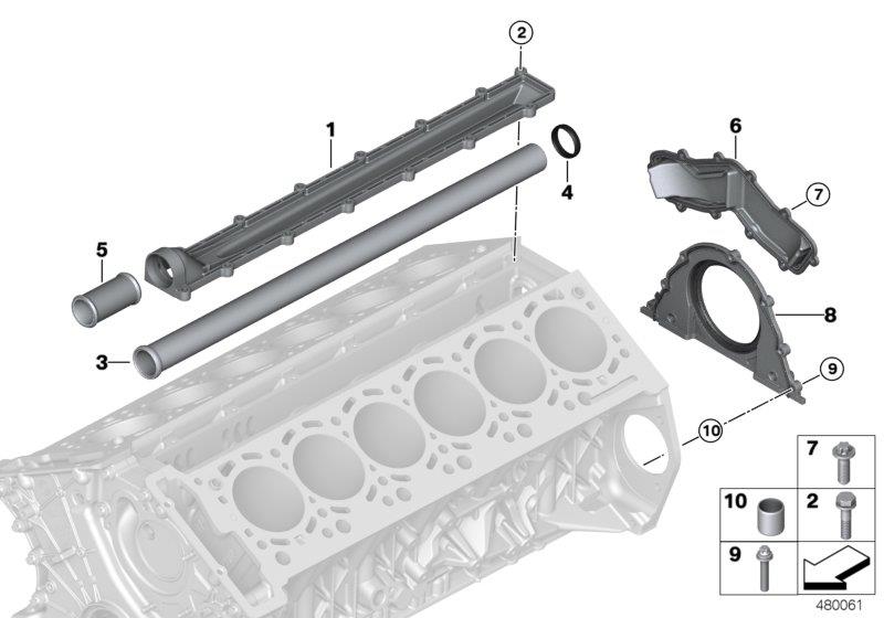Diagram Engine Block Mounting Parts for your 2016 BMW M4   