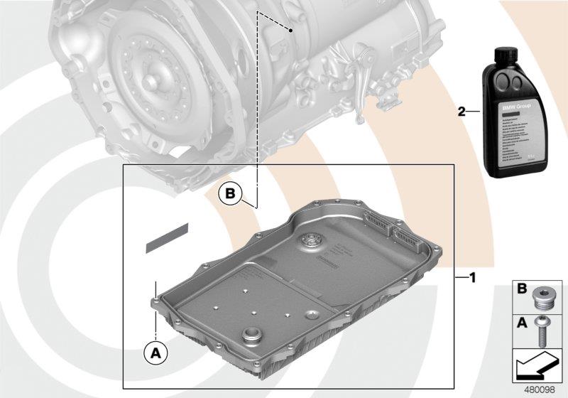 Diagram Fluid-change kit, autom. transmission for your 2015 BMW 740LdX   