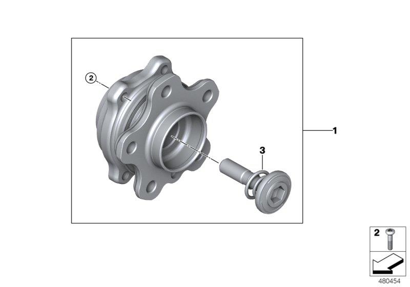 Diagram Wheel bearing for your 2023 BMW X3  30eX 