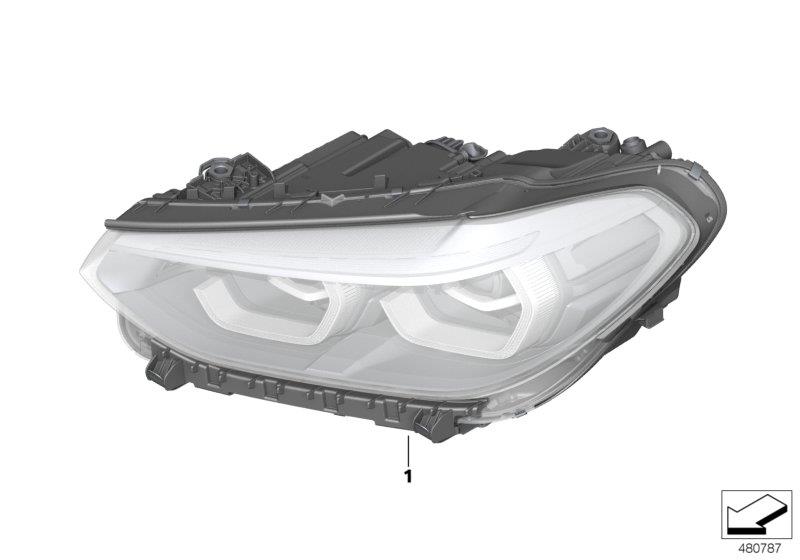 Diagram Headlight for your BMW