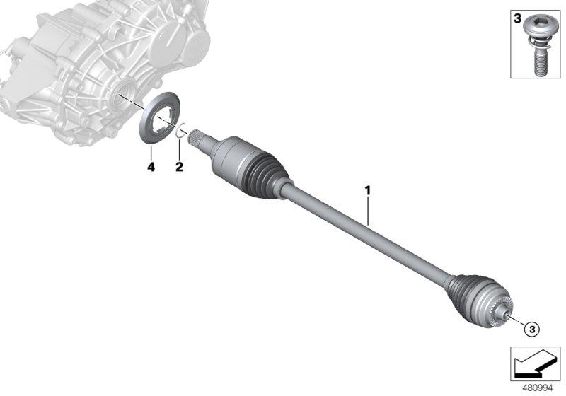 Diagram Output shaft for your MINI