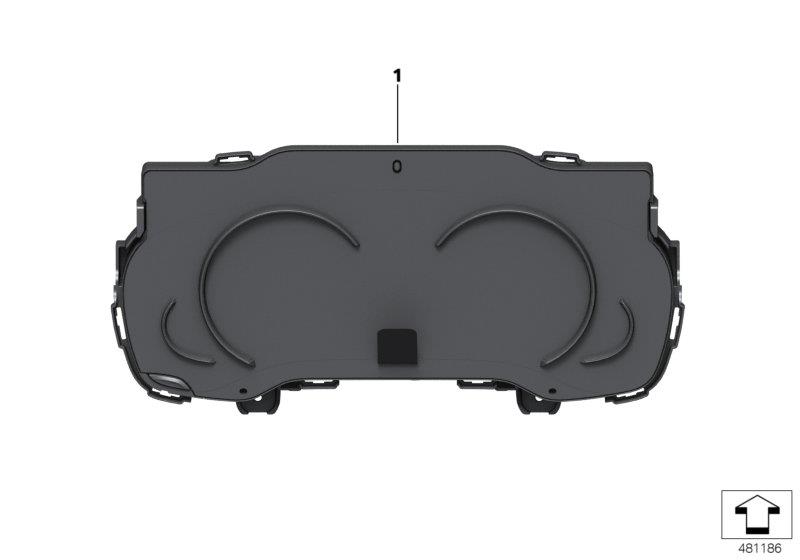 Diagram Retrofit multifunctional cluster for your 2012 BMW M6   