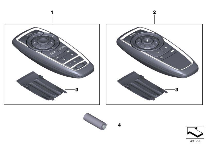 Diagram Remote control, rear for your BMW i8  