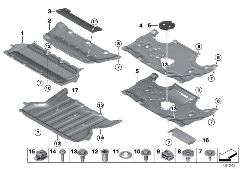 Diagram Underhood shield for your 2006 BMW M6   