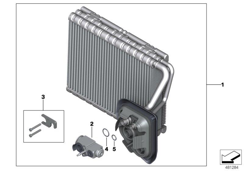 Diagram Evaporator / Expansion valve for your BMW M3  