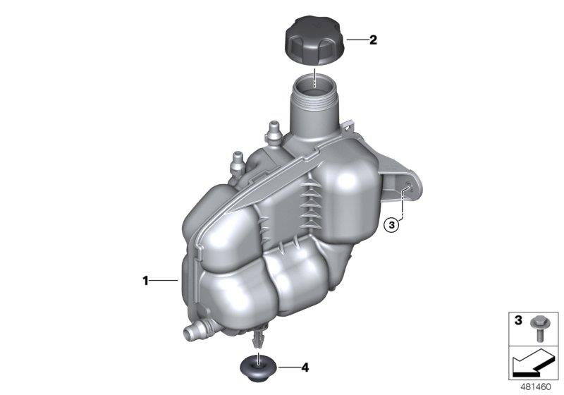 Diagram Expansion tank for your MINI