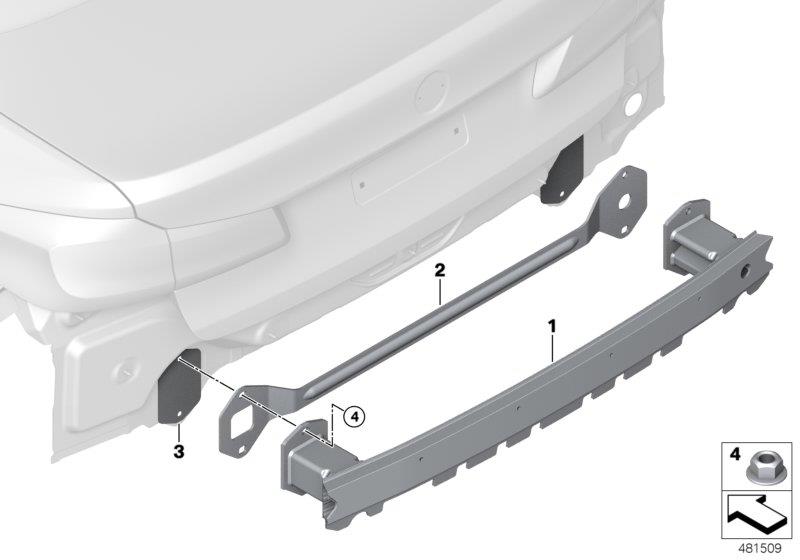 Diagram Carrier, rear for your BMW