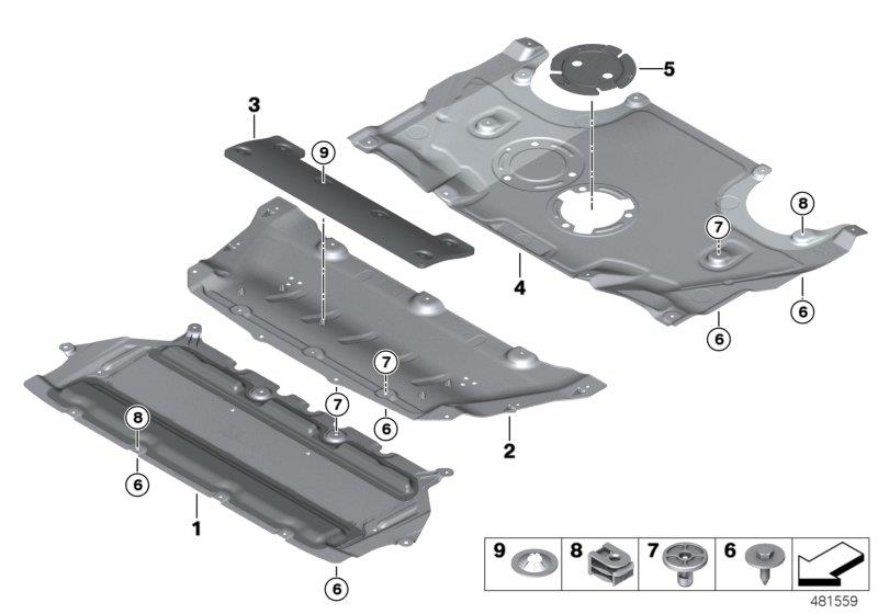 Diagram Underhood shield for your 2006 BMW M6   