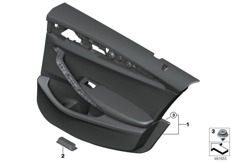 Diagram Door trim, rear for your 2009 BMW M6   