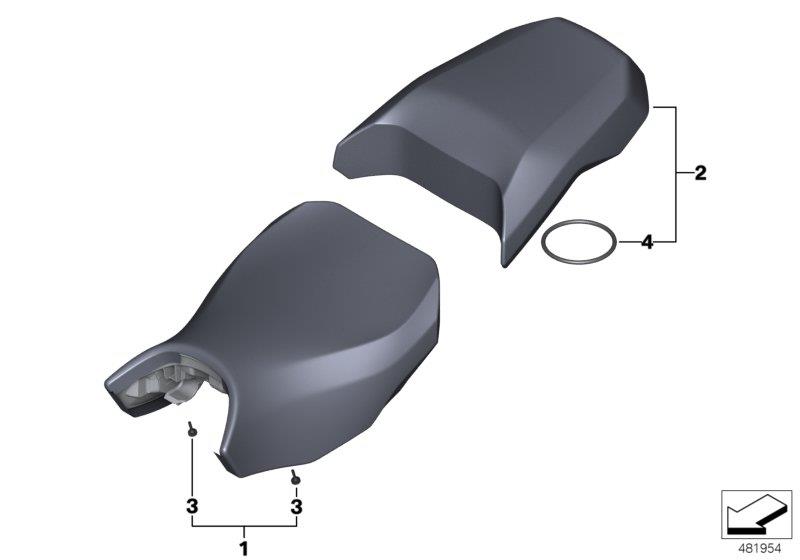 Diagram Seat bench, Exclusive for your 2013 BMW R1200GS   