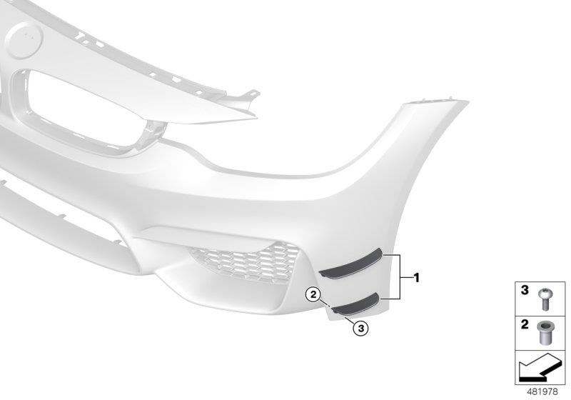 Diagram Retrofit side wing for your 2016 BMW 650iX   