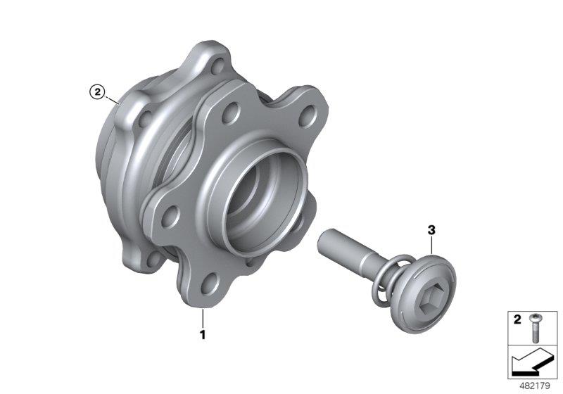 Diagram Wheel bearing for your BMW M2  