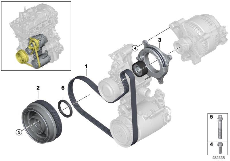 Diagram Belt Drive for your 2021 BMW X2   