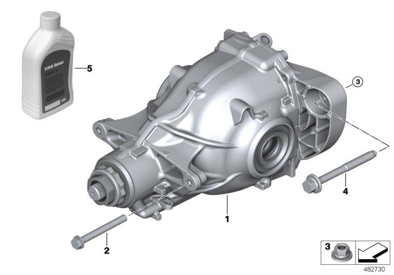 Diagram Rear-axle-drive for your 2020 BMW X3   