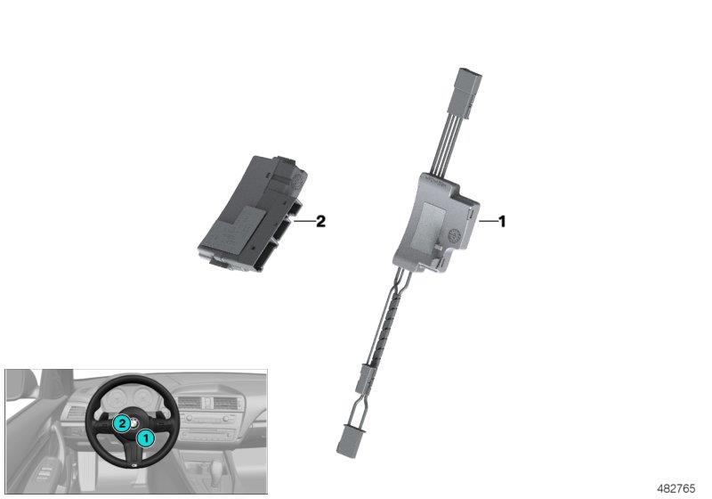 Diagram Control unit,steering wheel mod.,M-Sport for your BMW 330i  