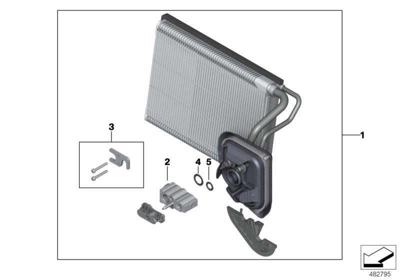 Diagram Evaporator / Expansion valve for your BMW