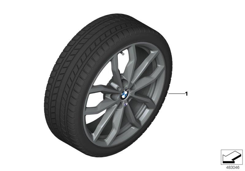 Diagram Winter wheel w.tire M Y-sp.711M - 18" for your 2001 BMW M5   