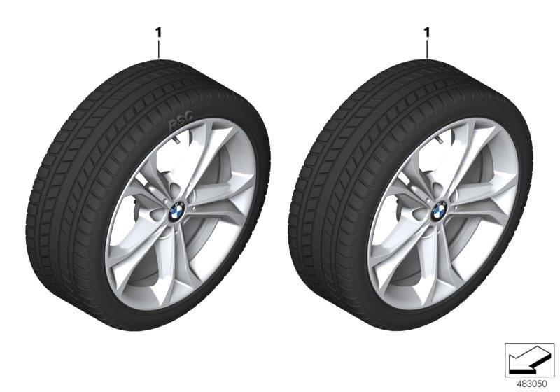 Diagram Winter wheel w.tire double sp.688 -18" for your BMW