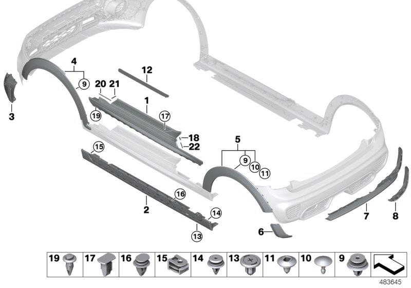 Diagram Black Band JCW for your MINI