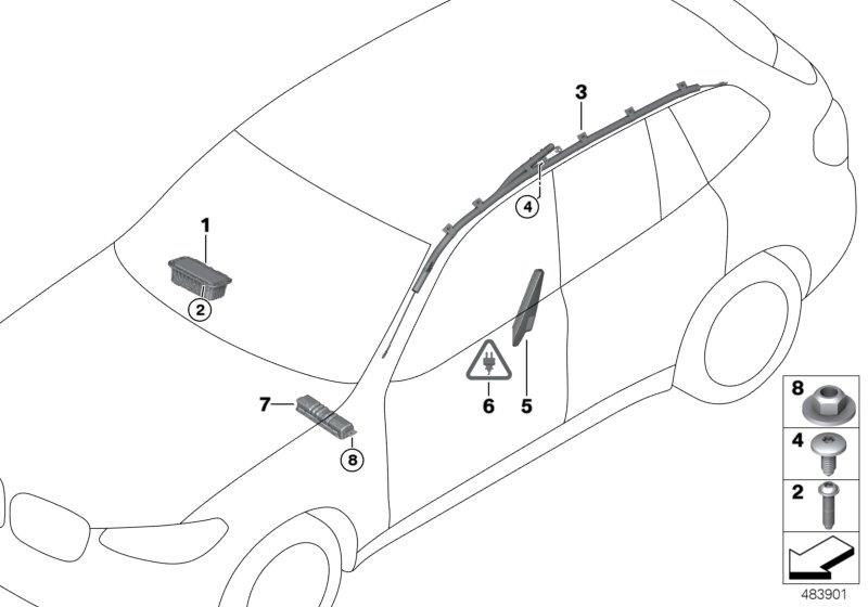 Diagram Airbag for your 2009 BMW M6   