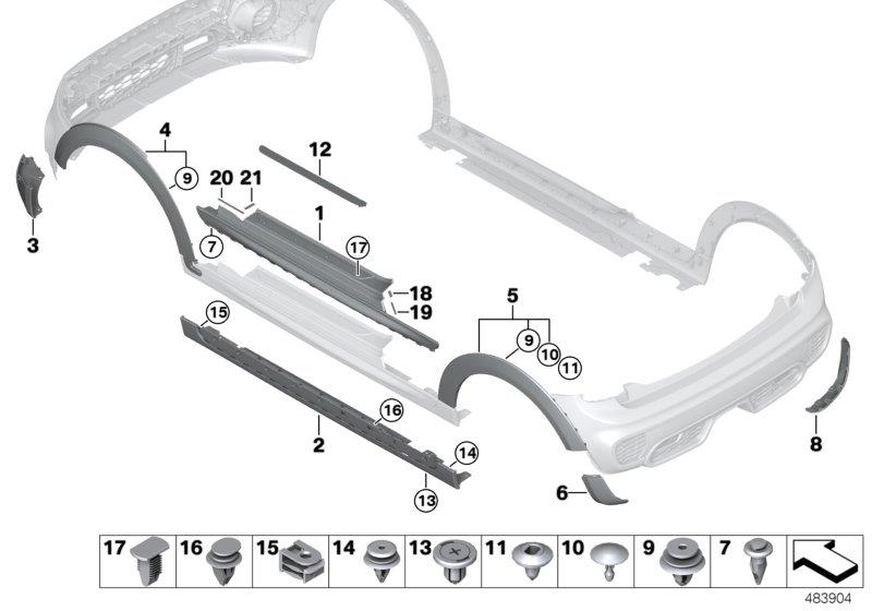 Diagram Black Band JCW for your MINI