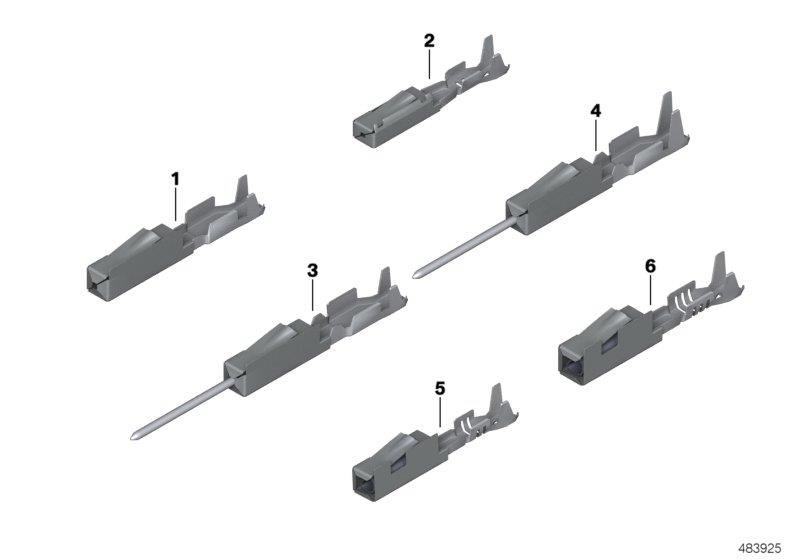 Diagram Contact system MQS for your 2004 BMW 645Ci   