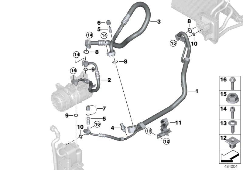 Diagram Coolant lines for your BMW X3  