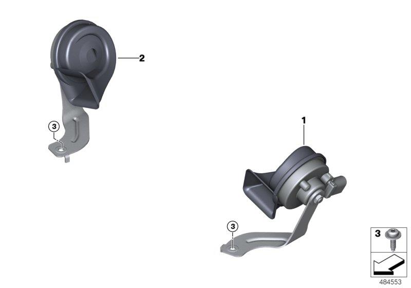 Diagram Horn for your BMW M6  